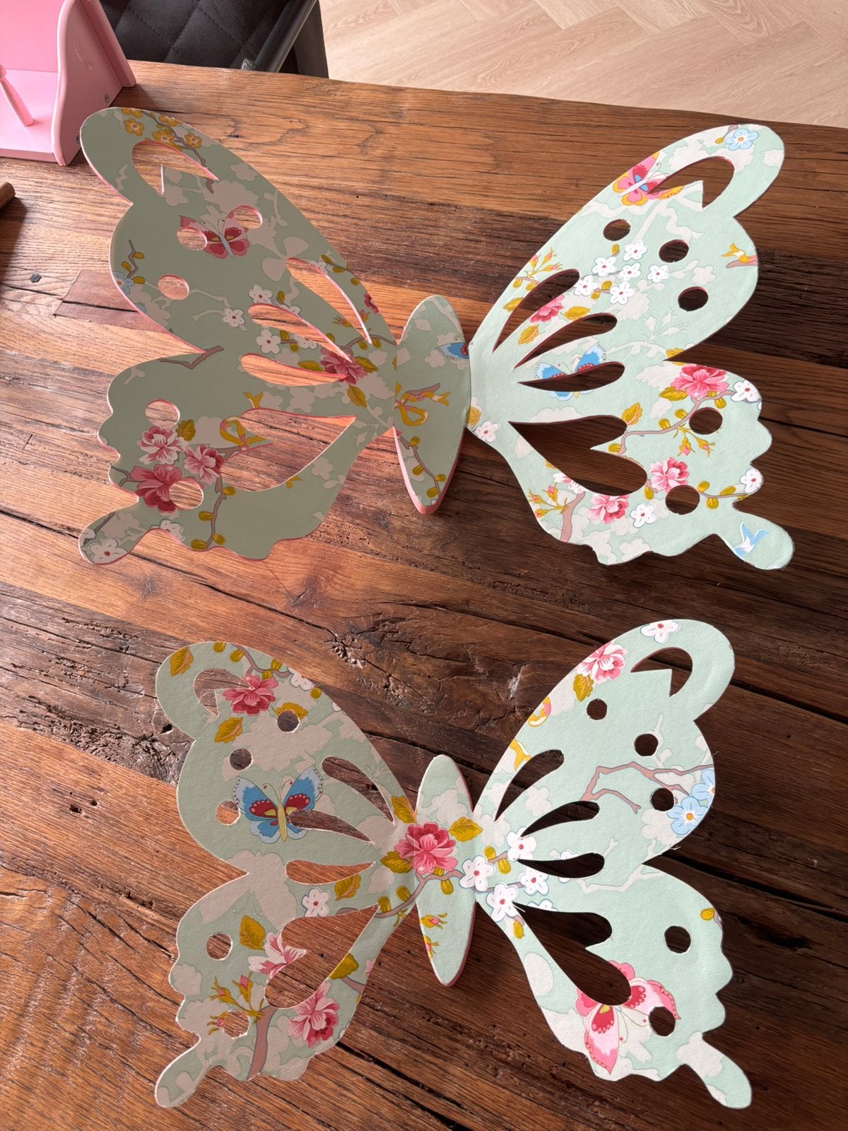 Houten vlinders met Studio Pip behang, Ophalen, Gebruikt