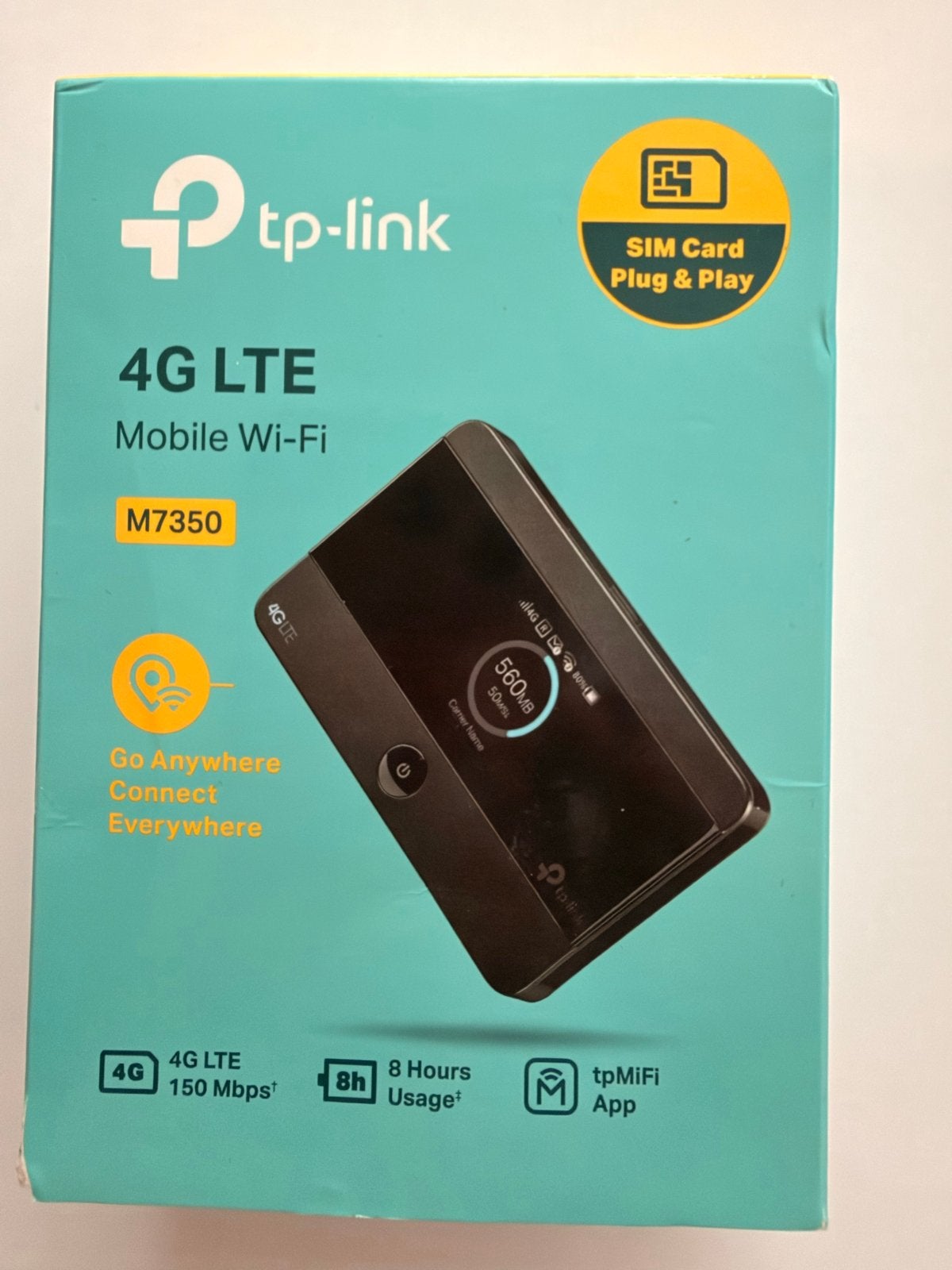 TP-Link M7350 4G LTE Mobiele Wi-Fi Router/Modem, Computers en Software, Ophalen of Verzenden, Zo goed als nieuw, Router met modem