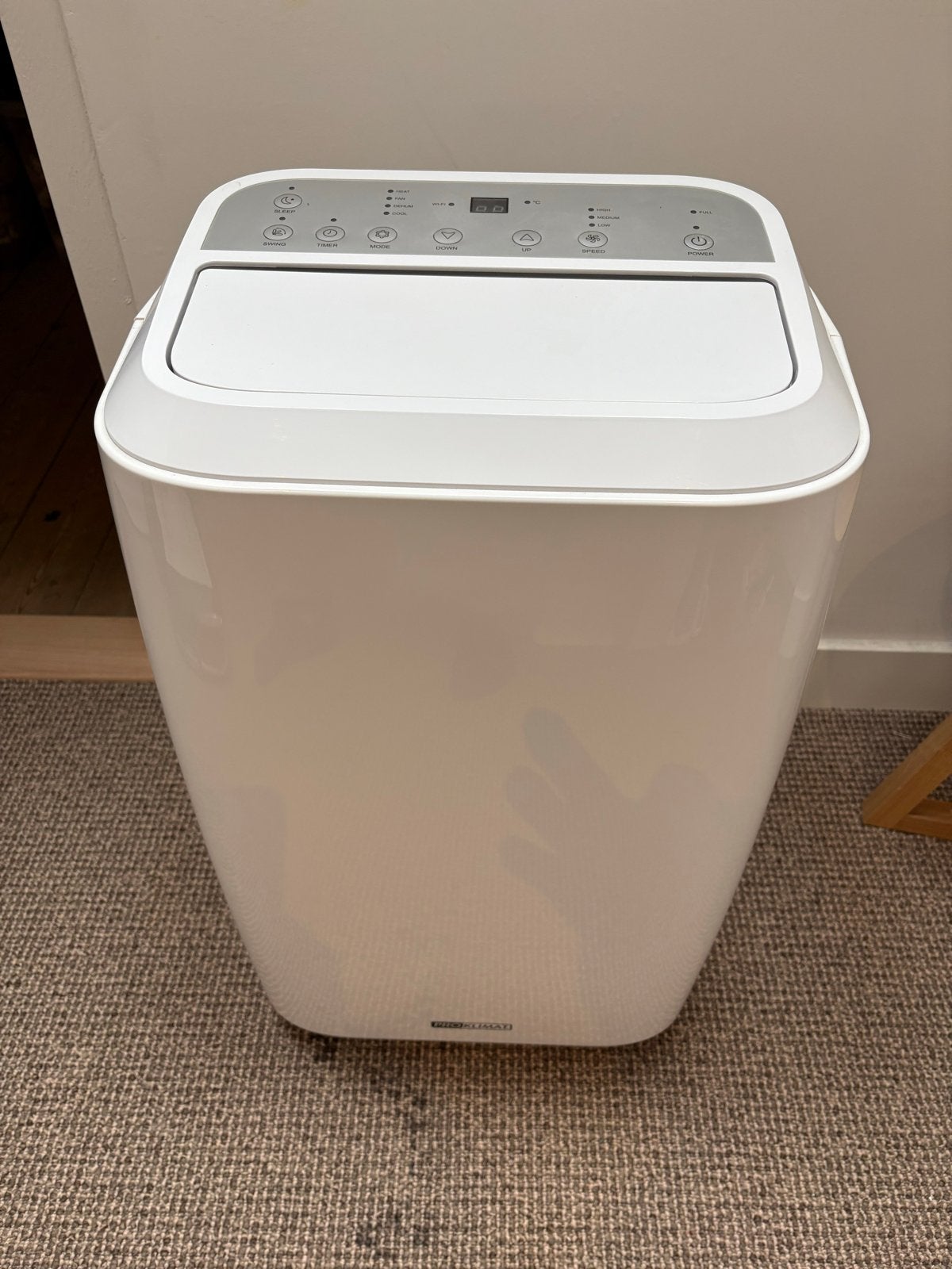 ProKlima PAC PK14K_H incl. verwarmen 14.000 BTU (4,0 kW), Witgoed en Apparatuur, Ophalen, 3 snelheden of meer, Zo goed als nieuw