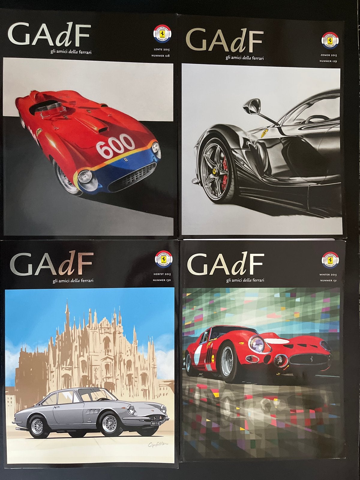 GAdF gli amici della ferrari - 4 nummers 2015, Ophalen of Verzenden, Gelezen, Ferrari
