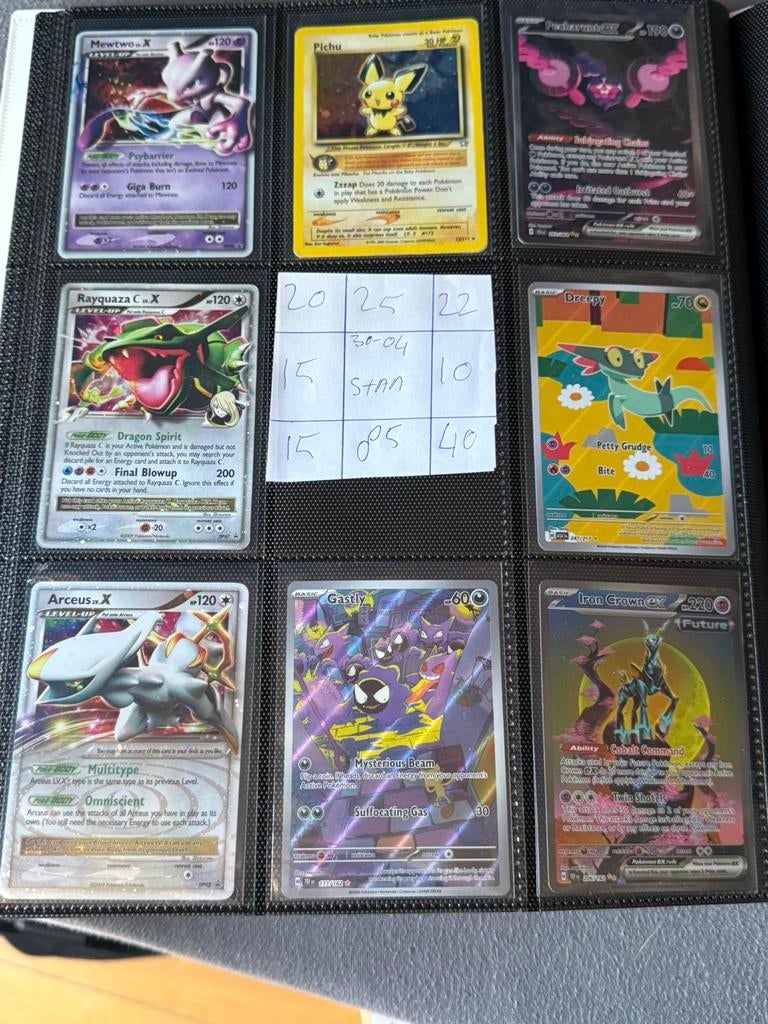 Verschillende zeldzame Pokémon kaarten, Ophalen of Verzenden, Zo goed als nieuw, Meerdere kaarten