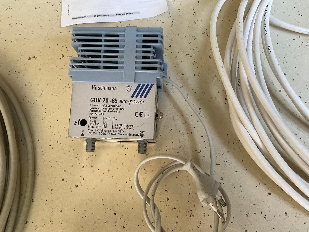 Hirschmann antenneversterker (coax), Ophalen of Verzenden, Gebruikt