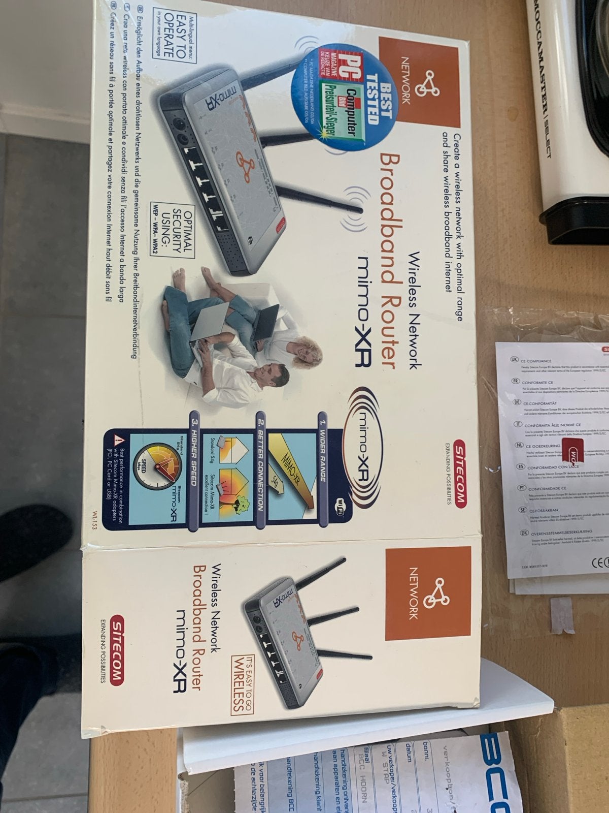 Sitecom Wireless Network Broadband Router mimo-XR, Ophalen of Verzenden, Zo goed als nieuw, Router