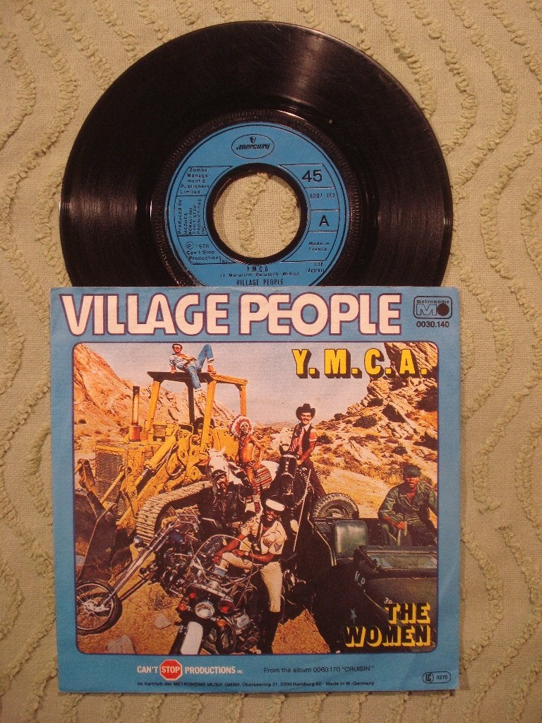 Village People 7" Vinyl Single: ‘Y.M.C.A. YMCA’ (UK), Ophalen of Verzenden, Gebruikt, 7 inch, Pop
