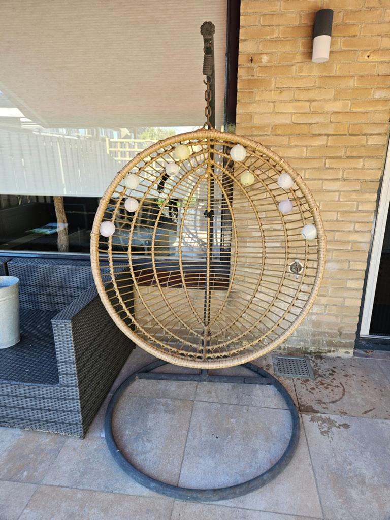 Hangstoel / ei stoel cocoon XL, Tuin en Terras, Tuinstoelen, Ophalen, Gebruikt, Kunststof