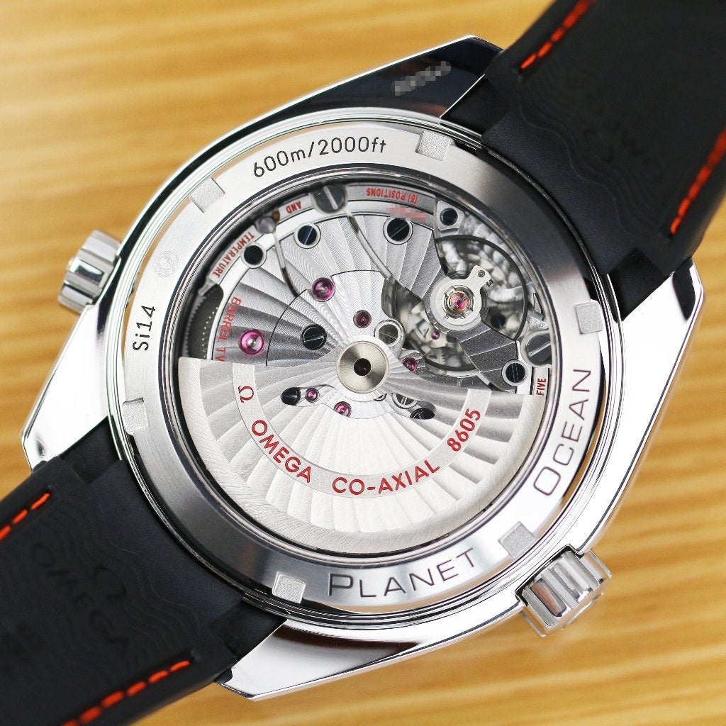 Omega Planet Ocean GMT 43.5 (Zeer goed/ 2018), Staal, Polshorloge, Kunststof, Ophalen of Verzenden