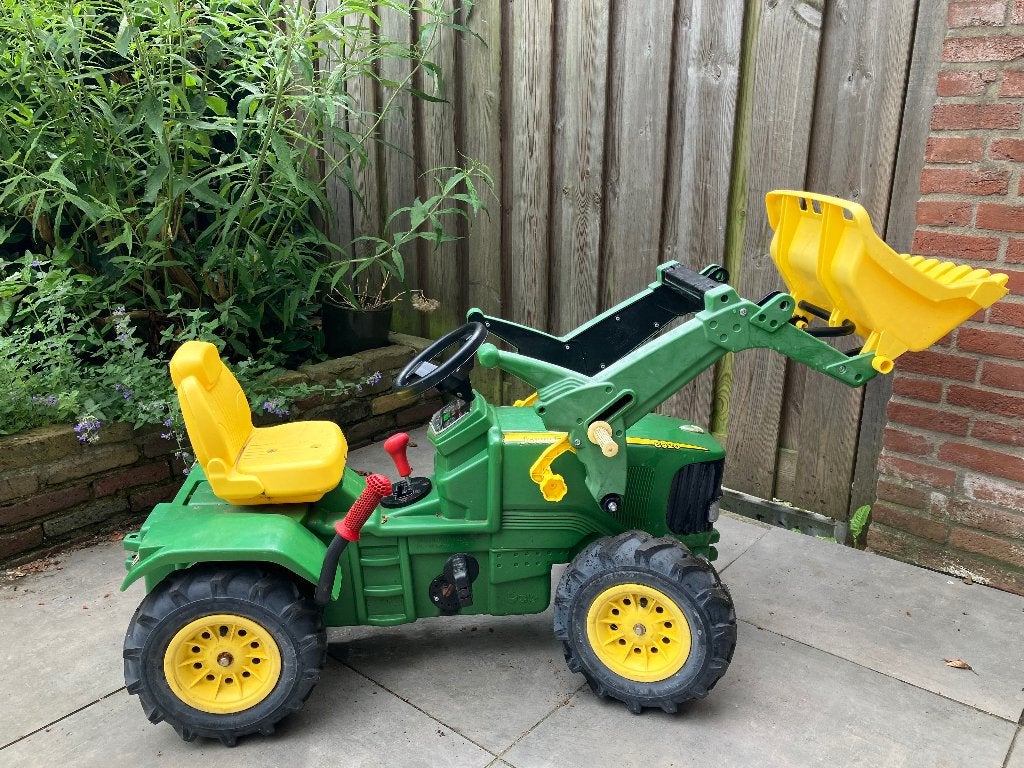 John Deere traptrekker met voorlader, Ophalen, Gebruikt, Trapvoertuig