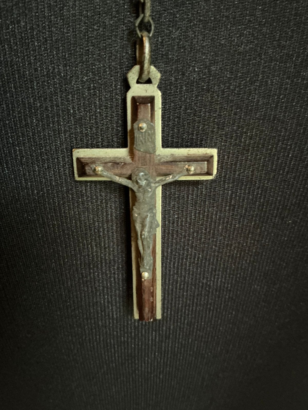 Antieke ❤️ Franse rozenkrans uit Lourdes, Ophalen of Verzenden