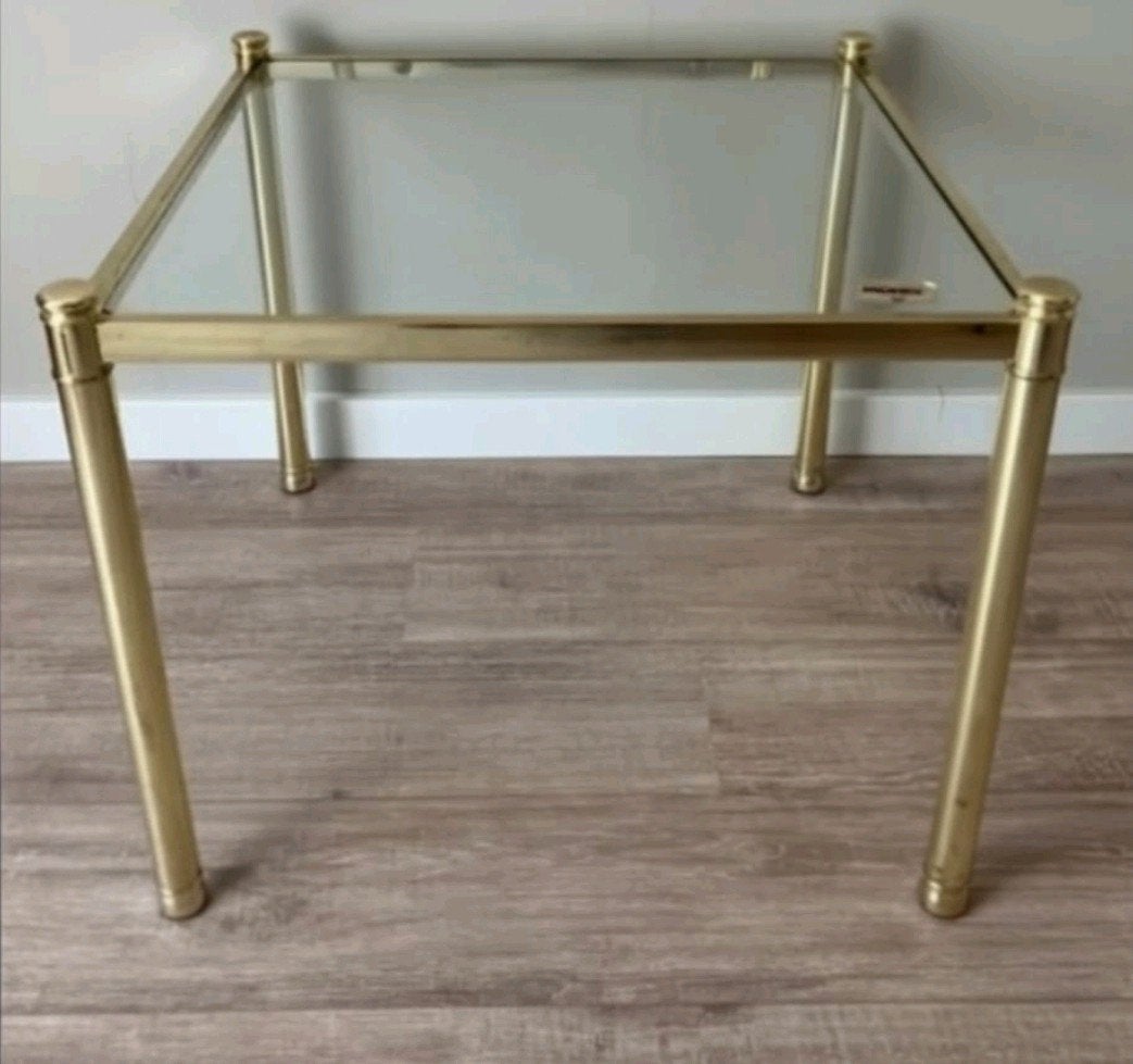 Design glazen bijzettafel van Morex 60x60x50 cm - koopje!, Ophalen