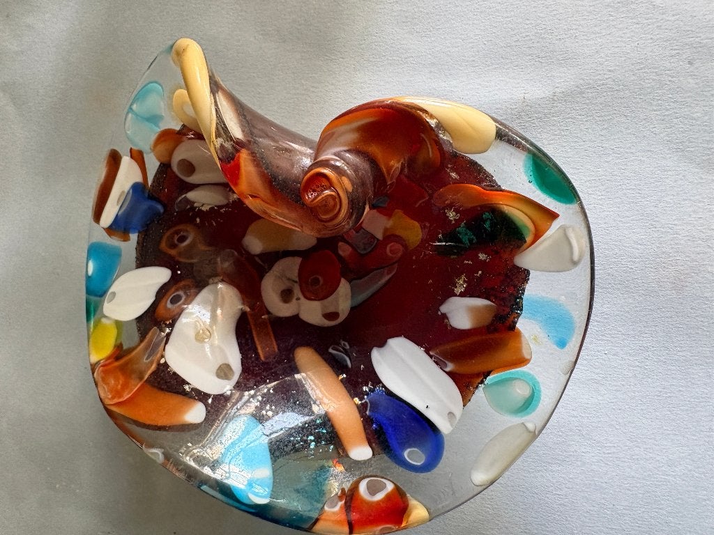 vintage glasgeblazen bakje, Ophalen of Verzenden