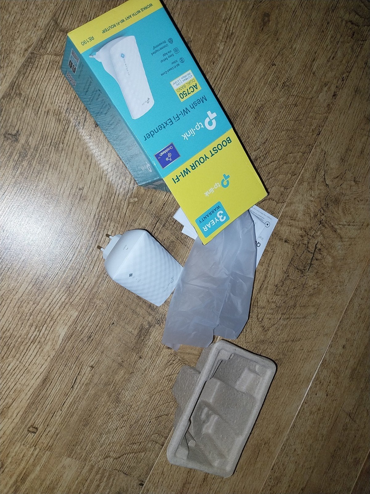 TP-Link RE190 AC750 Mesh Wi-Fi Extender, Ophalen of Verzenden, Zo goed als nieuw, TP-Link