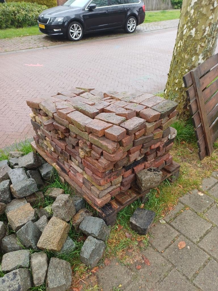 Oude gebakken waaltjes klinkers, Ophalen, Gebruikt, 5 tot 10 m², Klinkers