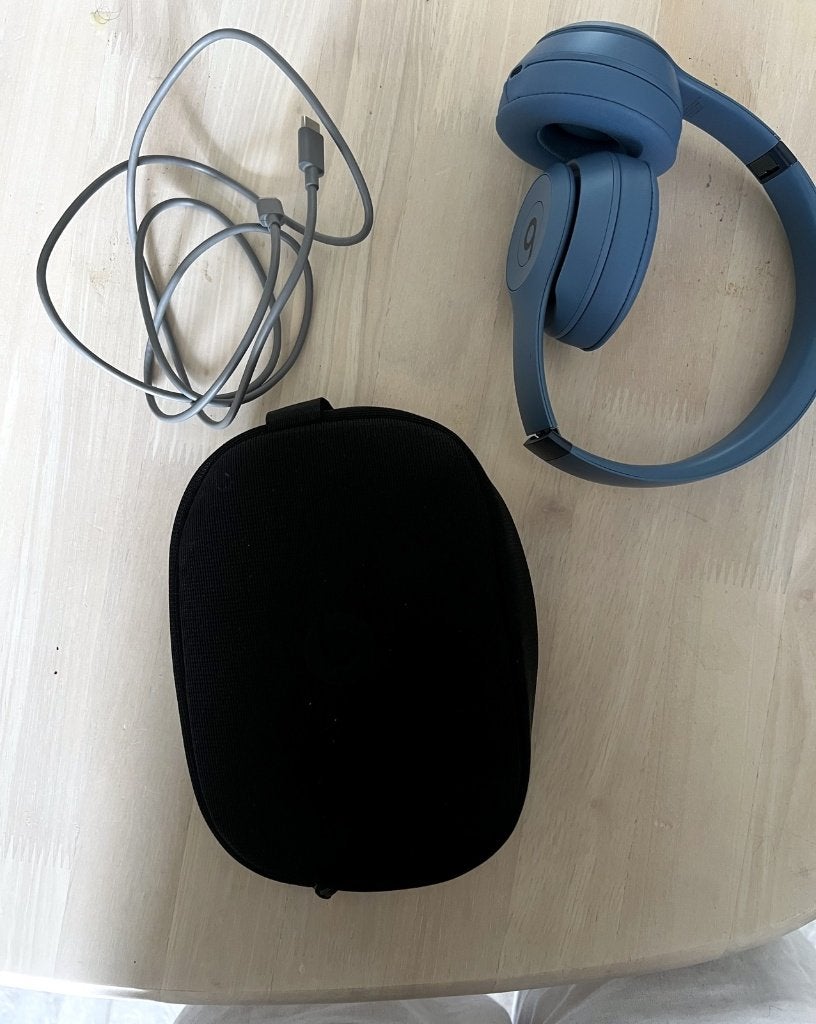 Beats Solo 4 draadloze koptelefoon - Slate Blue - met hoes, Microfoon, Beats, On-ear, Ophalen of Verzenden