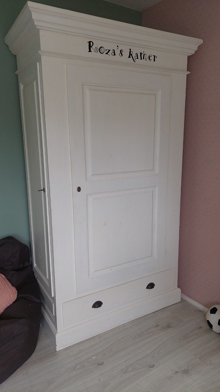 witte kledingkast / legkast, Gebruikt, 100 tot 150 cm, 150 tot 200 cm, Overige houtsoorten
