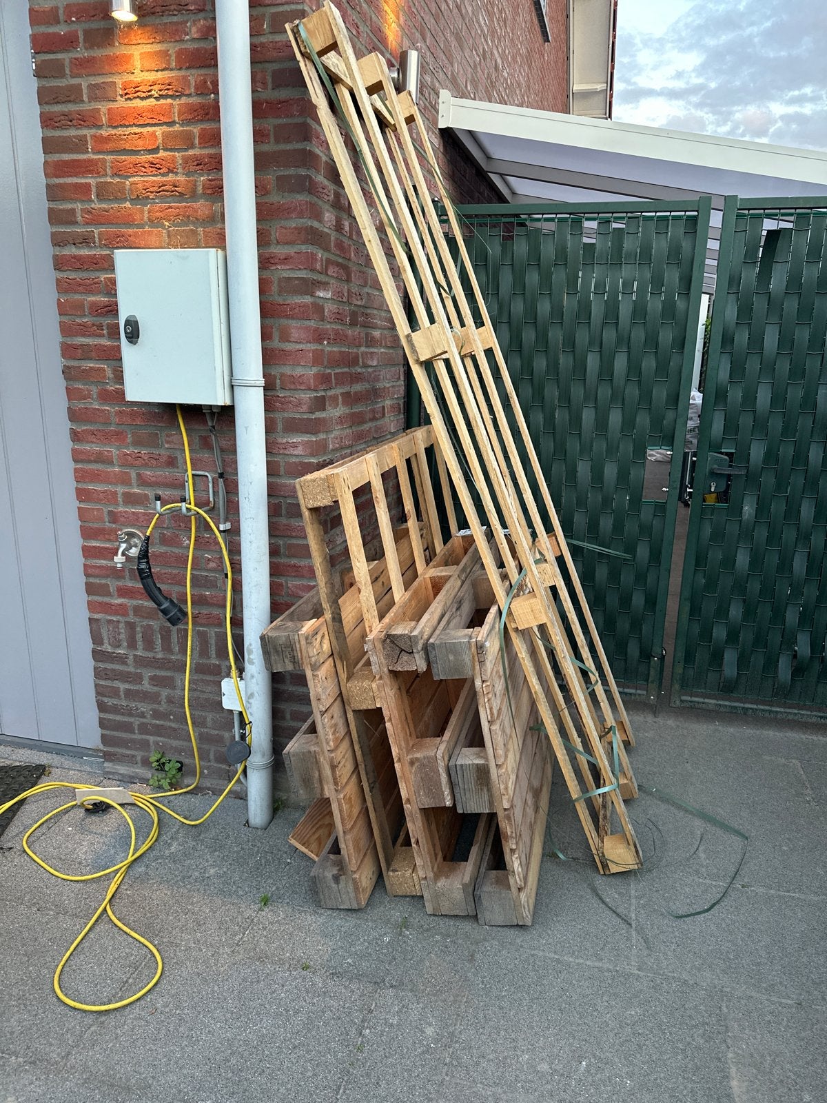 Gebruikte pallets en houten latten, Ophalen, Gebruikt, Overige houtsoorten, Pallet