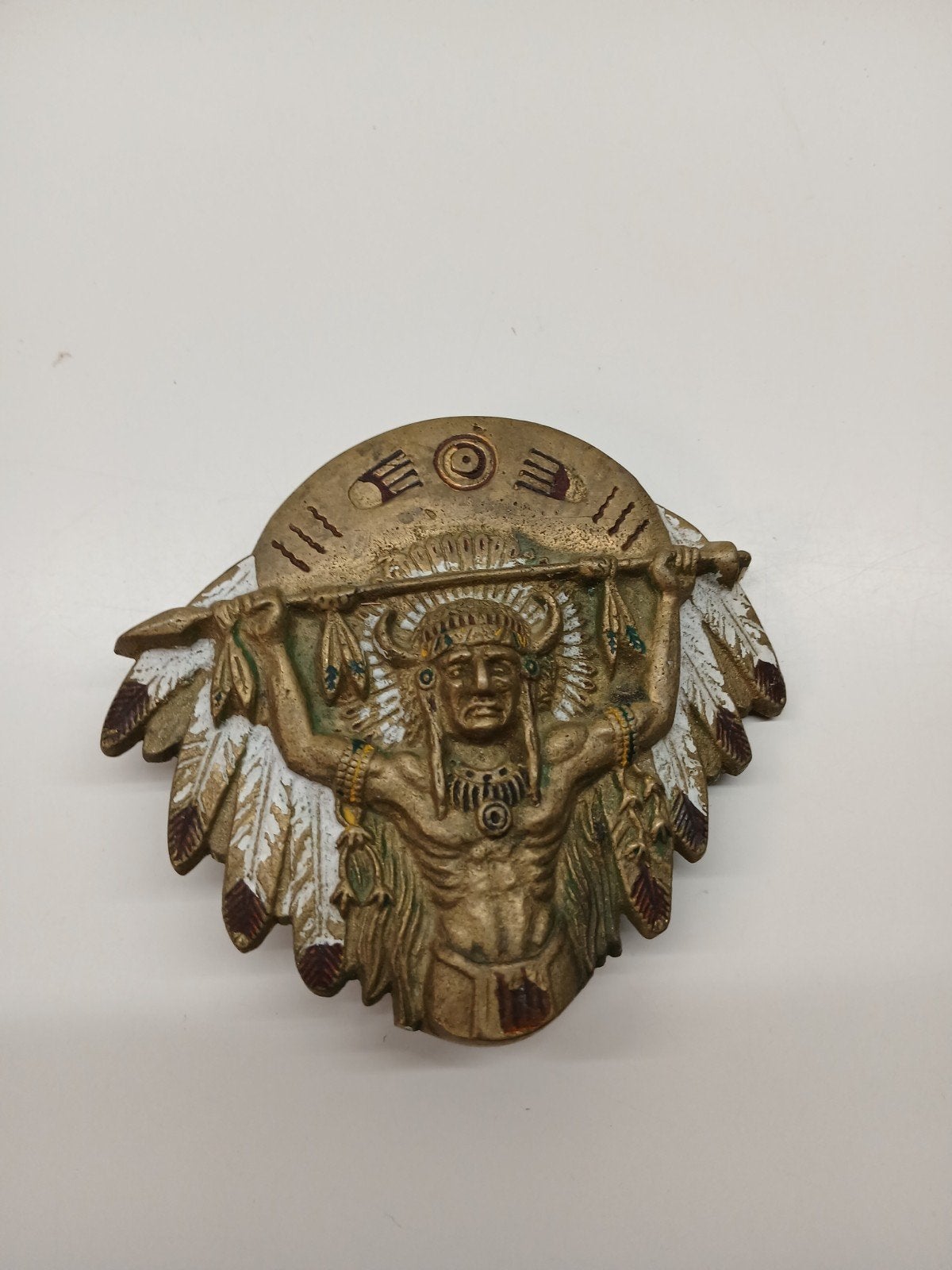 buckle riemgesp indiaan jaren 80, Ophalen of Verzenden, Zo goed als nieuw, Overige kleuren, Minder dan 95 cm