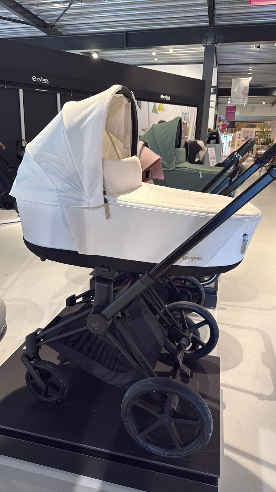 Cybex Priam 4 White/Matt Black 3-in-1 Kinderwagen, Ophalen, Nieuw