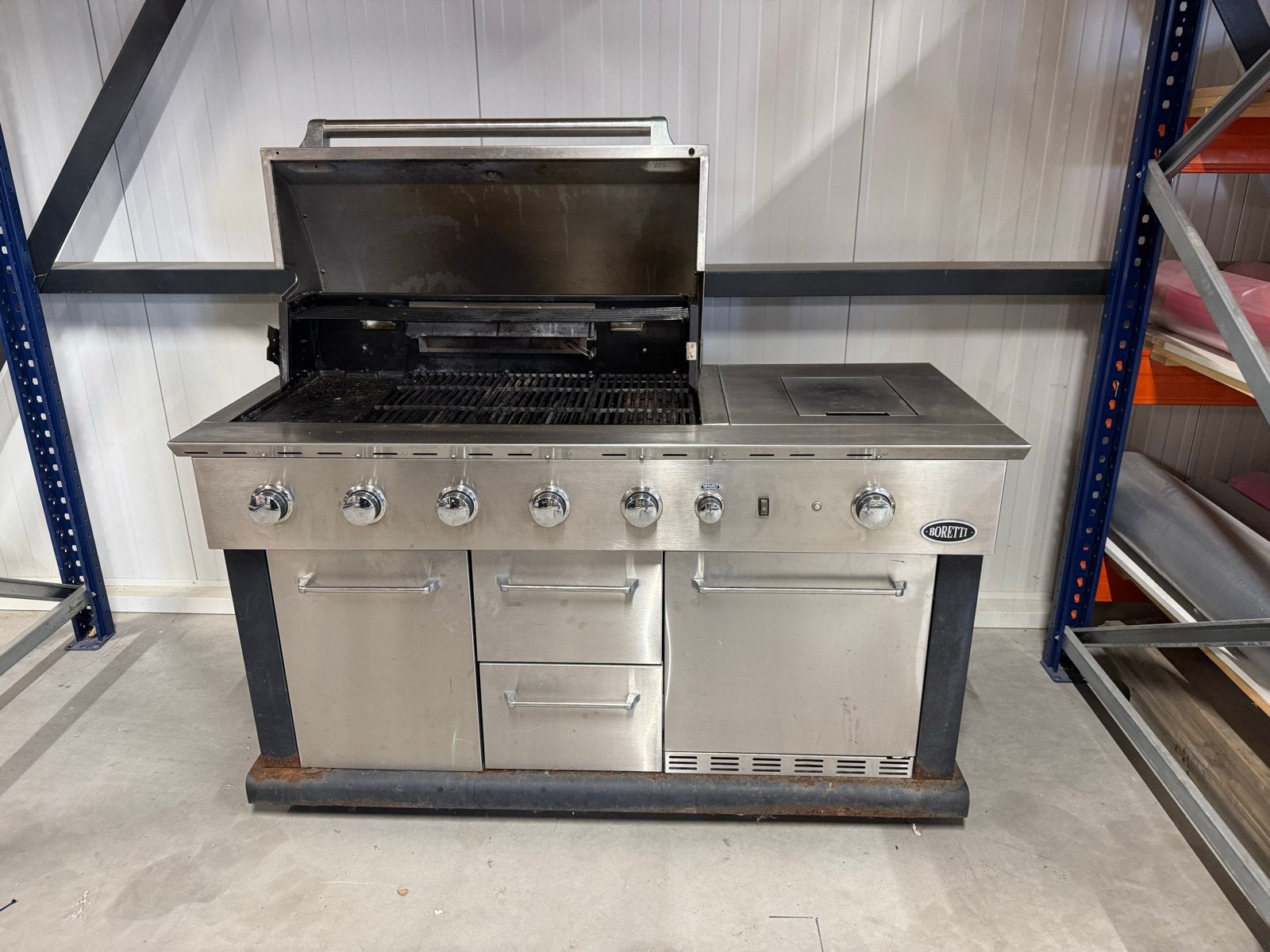 Boretti Buitenkeuken - Gasbarbecue met Koelkast, Ophalen, Gebruikt, Gas, Vrijstaand