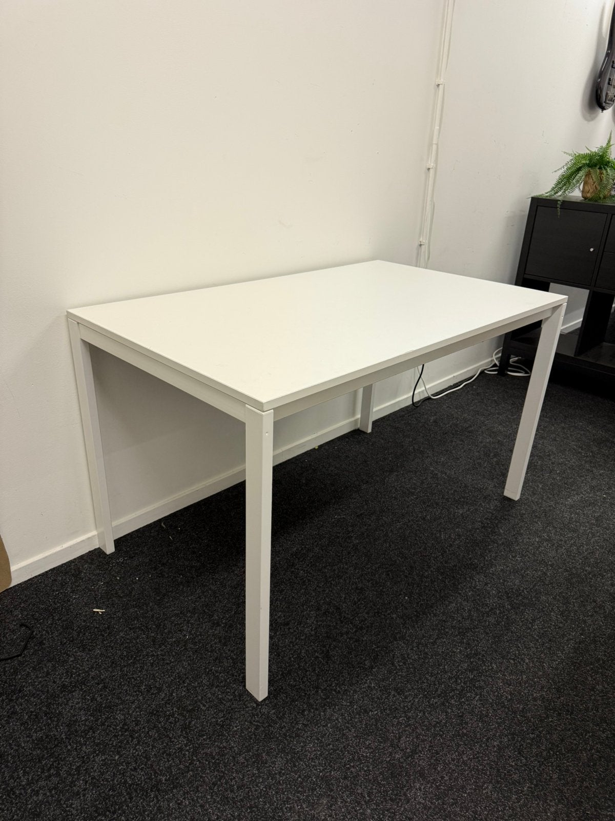 2x IKEA Meltorp tafel wit, Ophalen, Gebruikt, Tot twee personen, 50 tot 100 cm