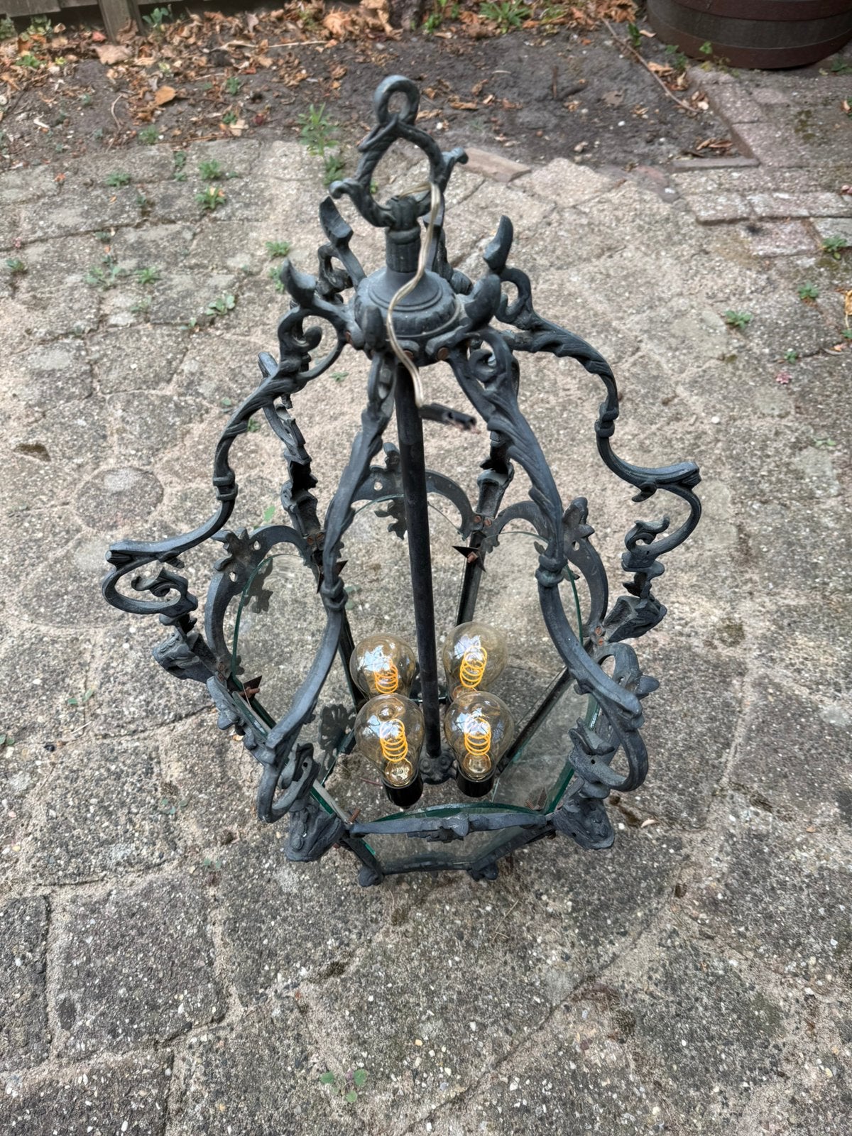 Antieke Franse hallantaarn, Ophalen of Verzenden