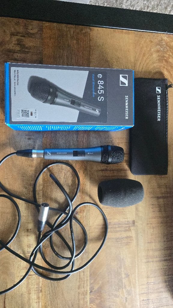 Professionele Zangmicrofoon Sennheiser e 845-S (Compleet), Ophalen, Zo goed als nieuw