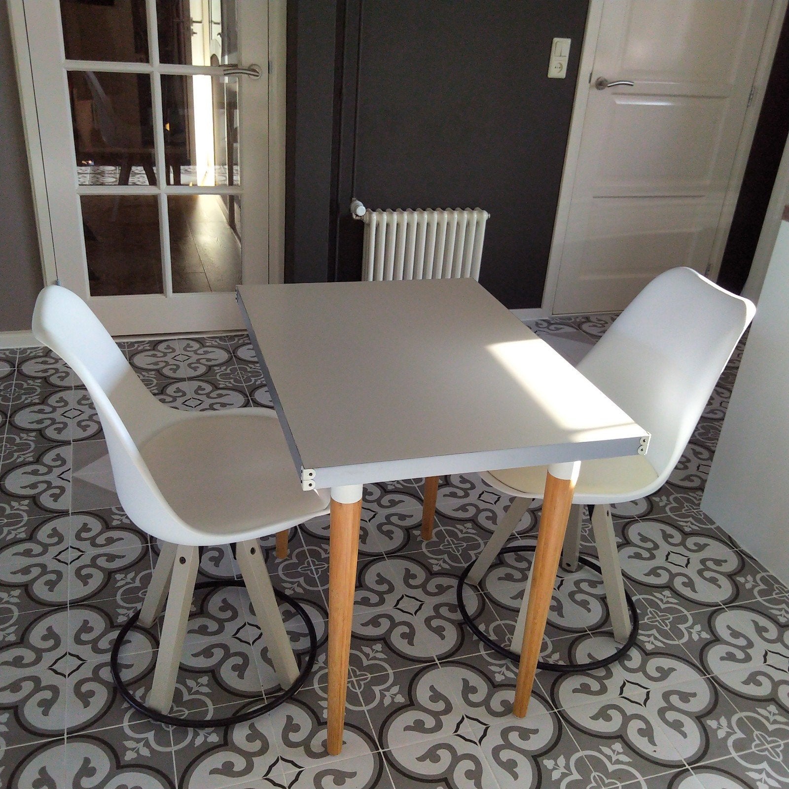 Bistro set / ontbijthoek, Ophalen, Zo goed als nieuw, 4 tot 6 stoelen