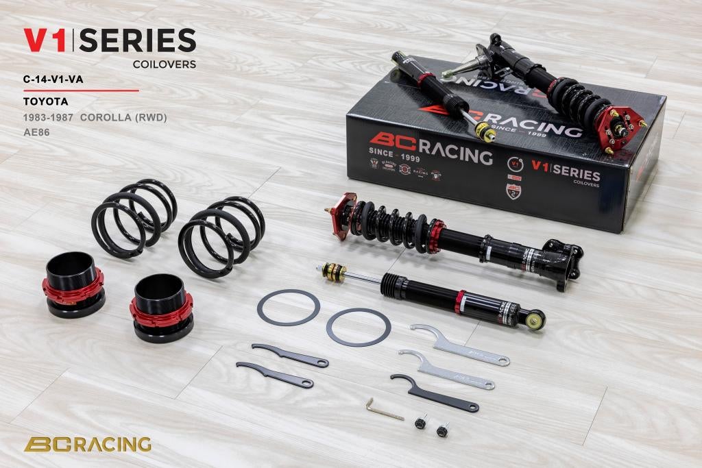BC Racing schroefset V1-VA serie - Toyota Corolla AE86 83-87, Ophalen of Verzenden