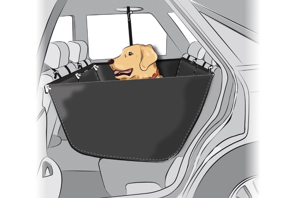 hondendeken/mand voor in auto, Ophalen, Zo goed als nieuw, Hondenmand
