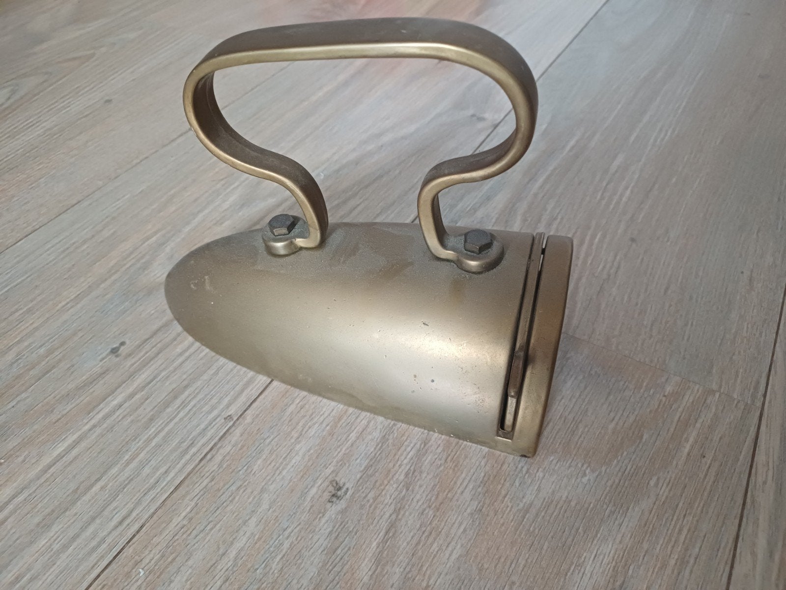 Antiek koperen strijkijzer, decoratief object, Ophalen of Verzenden