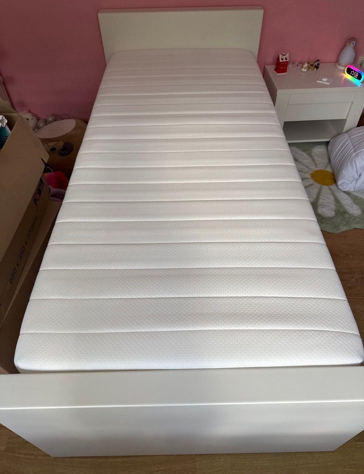 Kidsmill Alaska eenpersoonsbed met matras, 90 cm, Eenpersoons, Wit, Ophalen of Verzenden