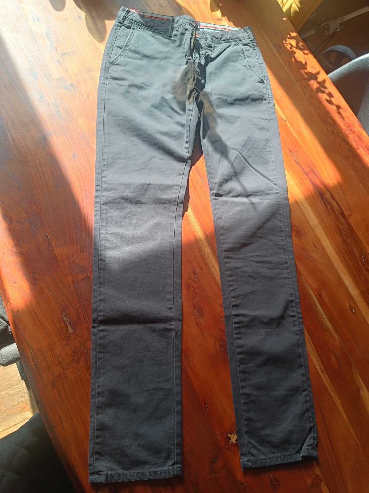 Superdry Rookie Chino Slim Straight Carbon Grey W30 L34, Ophalen of Verzenden, Superdry