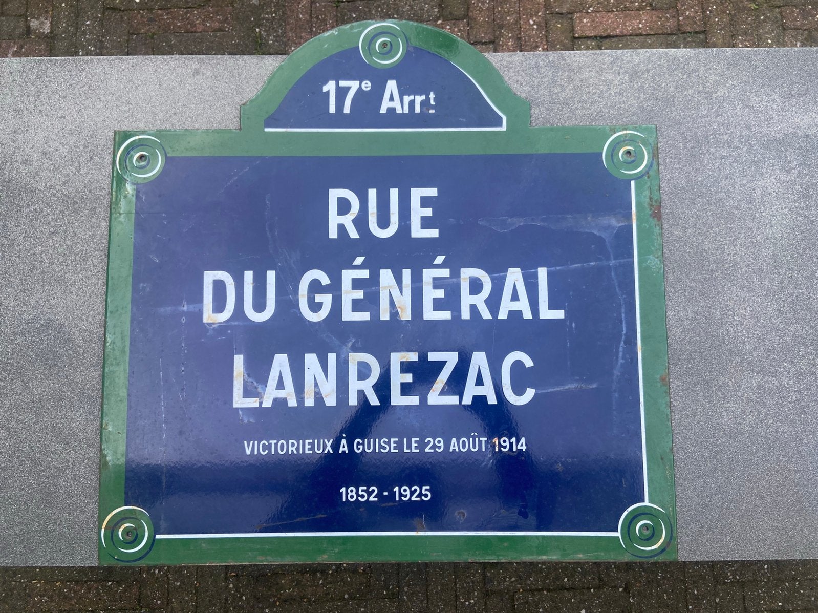 Emaille straatnaambord uit Parijs 1, Antiek en Kunst, Ophalen