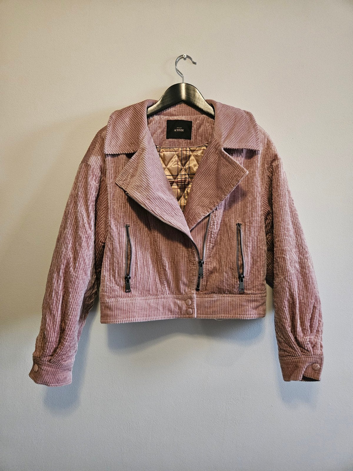 Twinset actitude bomberjack velours corduroy oversized, Twinset, Ophalen of Verzenden, Zo goed als nieuw, Roze