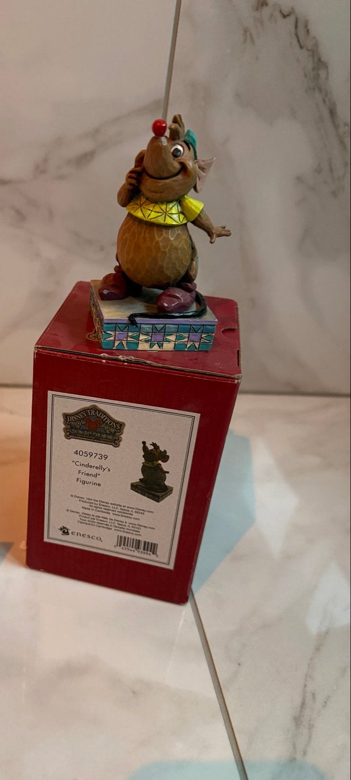 Disney Traditions 'Cinderella's Friend' beeldje incl. doos, Ophalen of Verzenden, Assepoester of Belle, Zo goed als nieuw, Beeldje of Figuurtje