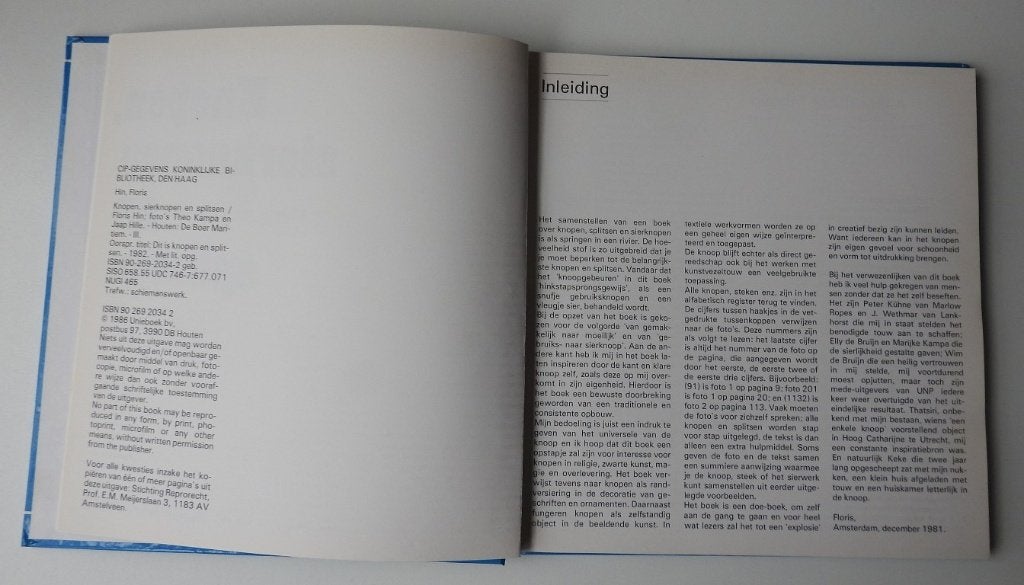 Boek  Knopen, sierknopen en splitsen, Verzenden, Gelezen, Overige onderwerpen, Hin / Kampa / Hille
