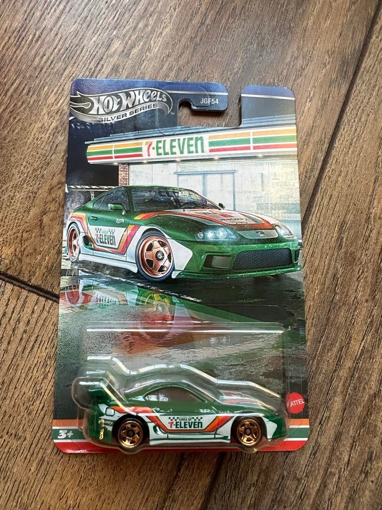 Hot Wheels 7/11 Toyota Supra Silver Series JGF54, Ophalen of Verzenden, Nieuw, Auto