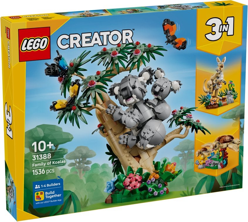 LEGO Creator 3-in-1 Wilde dieren: koalafamilie 31388 Nieuw, Lego, Nieuw, Ophalen of Verzenden, Creator