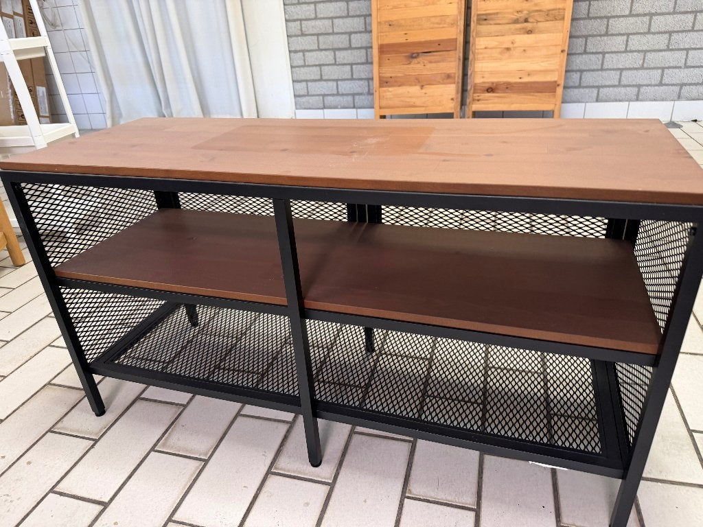 IKEA FJÄLLBO tv-meubel / kast zwart-hout 100 cm, Ophalen, Gebruikt, 100 tot 150 cm, Minder dan 100 cm