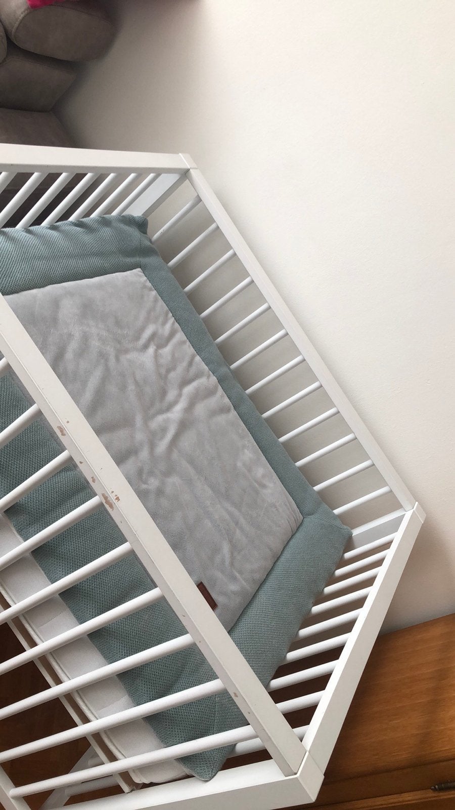 Witte box zonder boxkleed, Kinderen en Baby's, Boxen, Ophalen of Verzenden, Gebruikt, Vierkant, Boxkleed