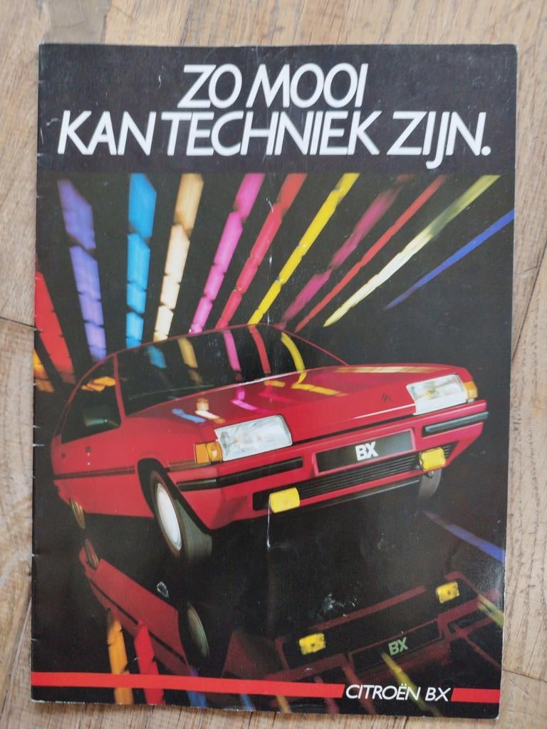 Citroën BX folder uit 1985, Ophalen of Verzenden, Zo goed als nieuw, Citroën