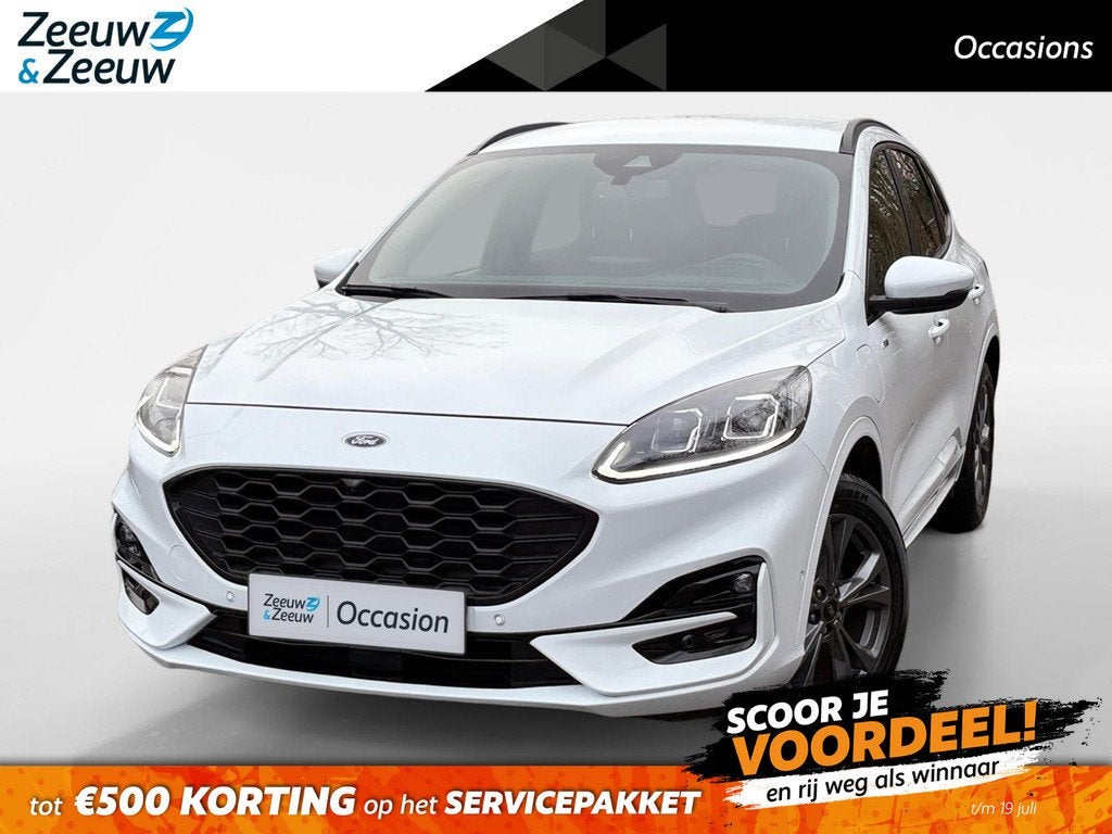 Ford Kuga 2.5 PHEV ST-Line 225PK | Adaptieve Cruise Control, 12 maanden, Gebruikt, 4 cilinders, Wit