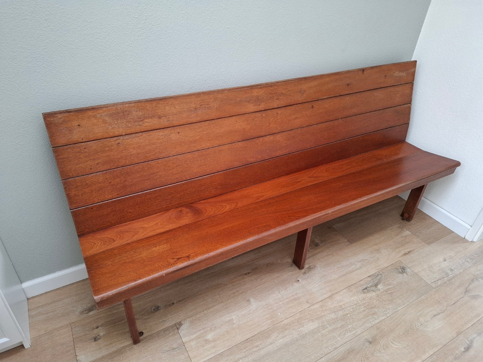 Mooie houten kerkbank 2 meter - Zegveld, Ophalen