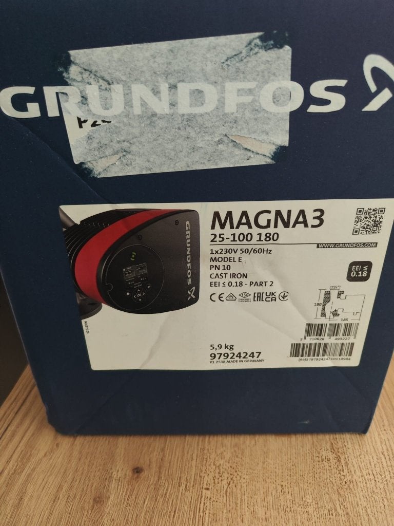 Elektronische circulatiepomp, Minder dan 30 cm, Cv-ketel of Combi-ketel, Nieuw, Minder dan 60 cm
