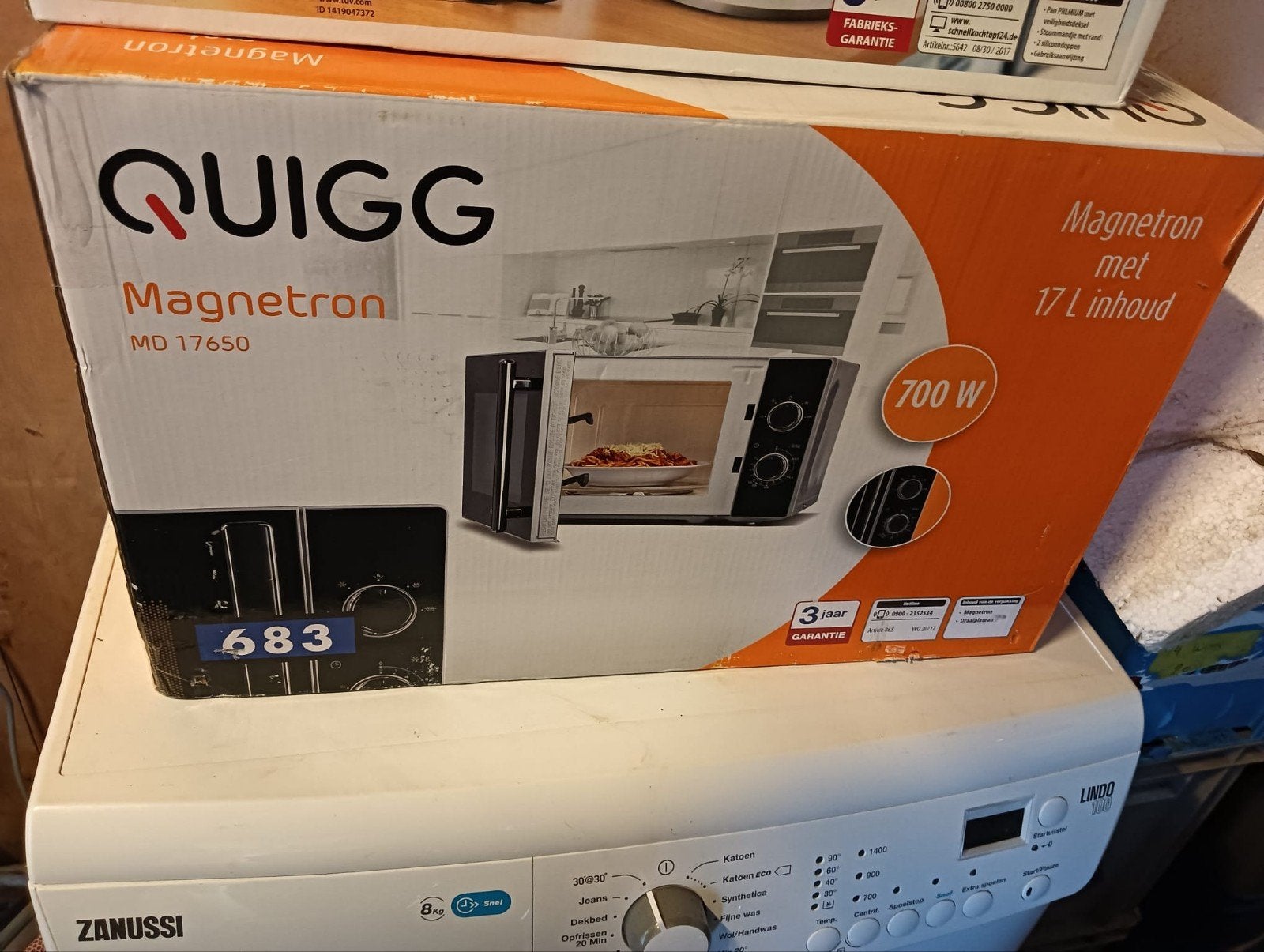 Quigg Magnetron MD 17650 - 17L, 700W, Ophalen of Verzenden, Nieuw, Minder dan 45 cm