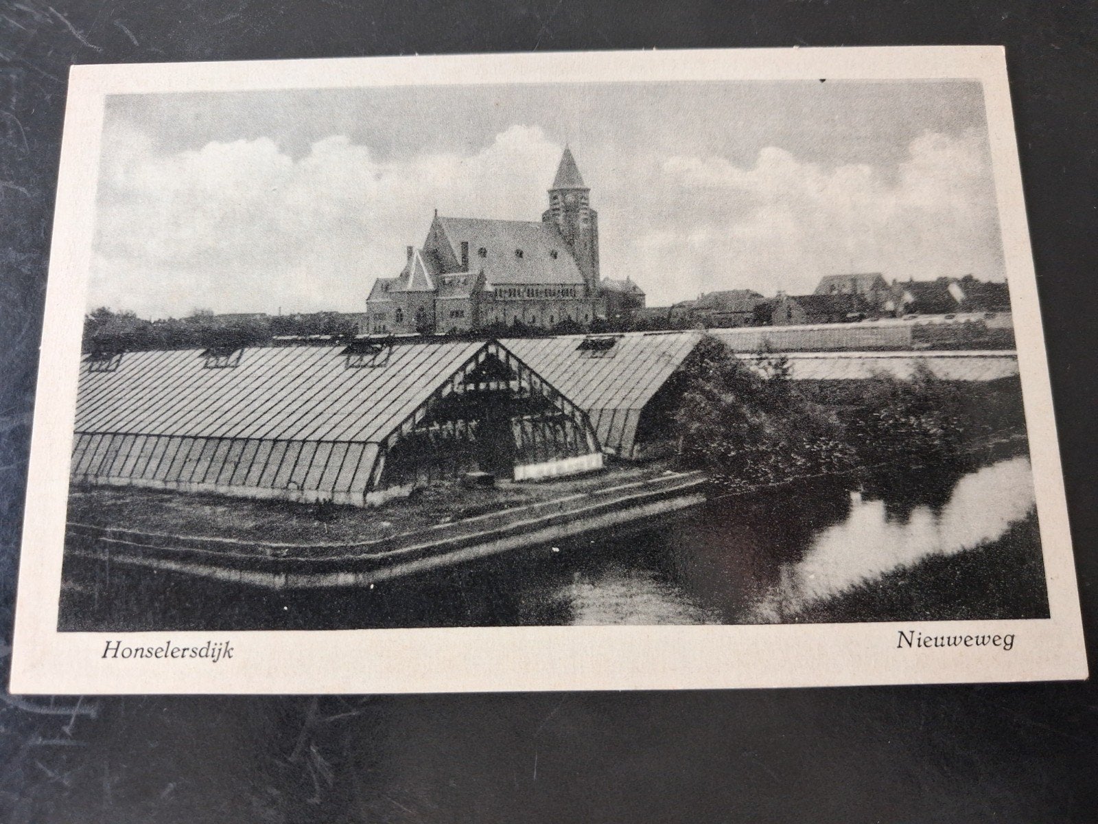 Prachtige oude ansichtkaart van Honselersdijk, Verzamelen, Ophalen of Verzenden