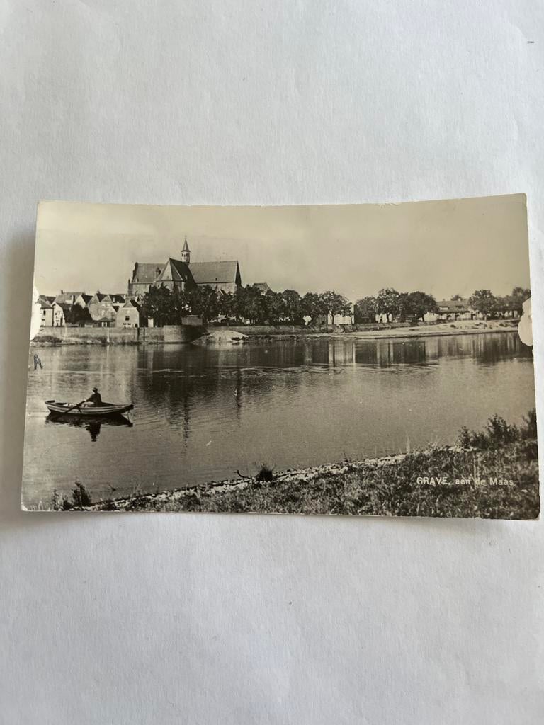 Ansichtkaart Grave aan de Maas, Verzamelen, Ophalen of Verzenden, Voor 1920, Gelopen, Noord-Brabant