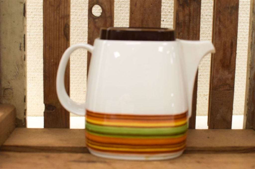 5 delig Schirnding Bavaria porseleinen koffiepot met suiker, Gebruikt, Ophalen of Verzenden, Bord(en), Overige stijlen