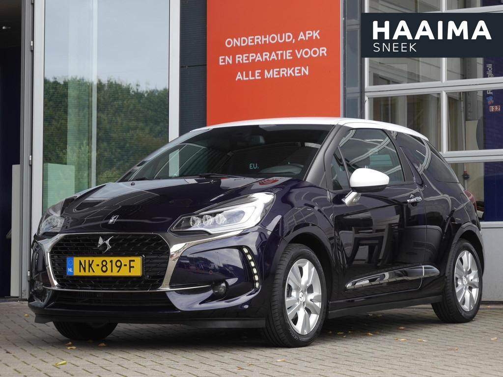 DS 3 1.2 PureTech So Chic 110PK | Lage kmstand | Navigatie |, Auto's, DS, Voorwielaandrijving, Stof, Blauw, 23 km/l