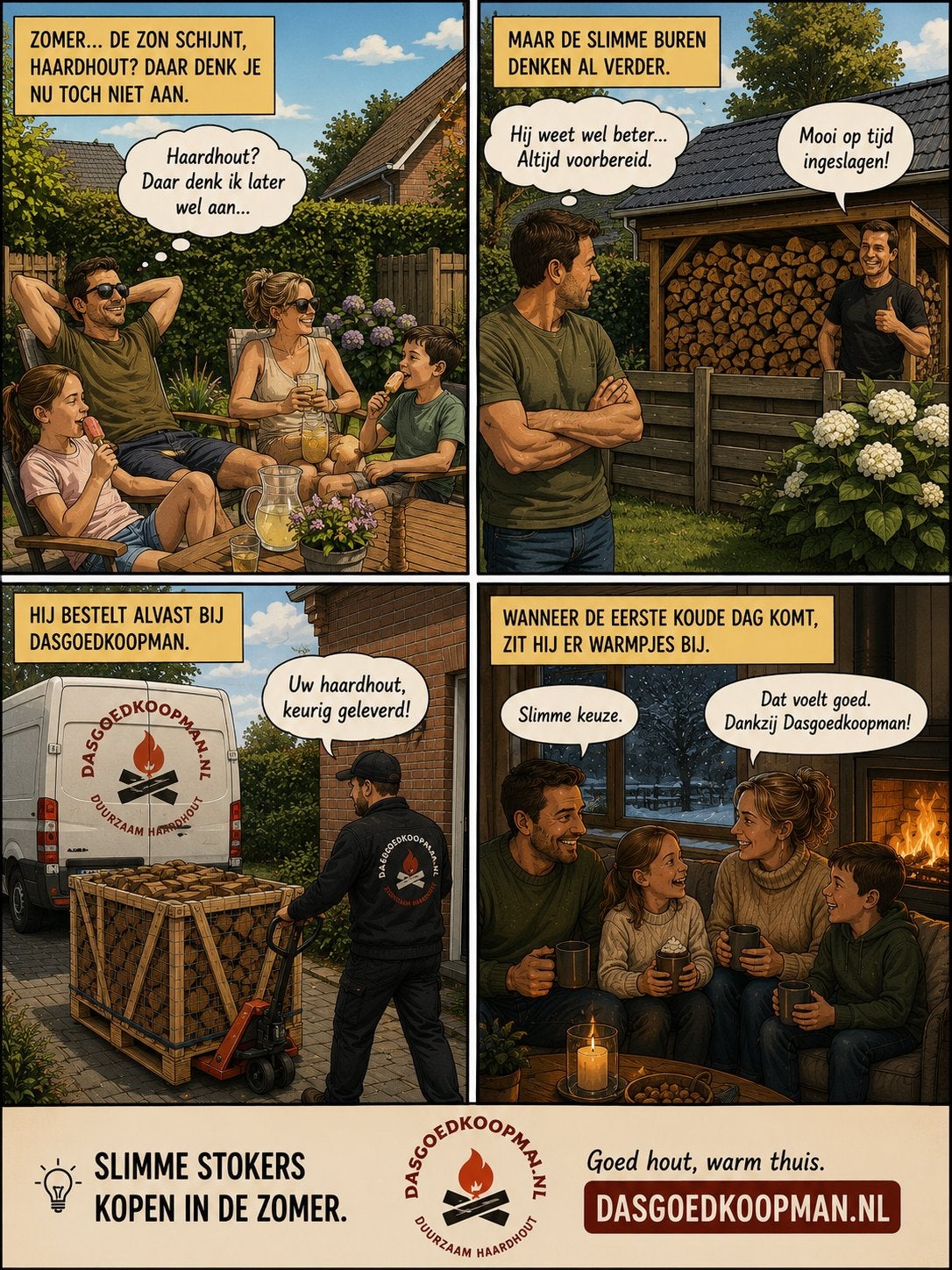 Haardhout - Zacht, Hard of Eikenhout, 3 tot 6 m³, Ophalen of Verzenden, Overige houtsoorten, Blokken