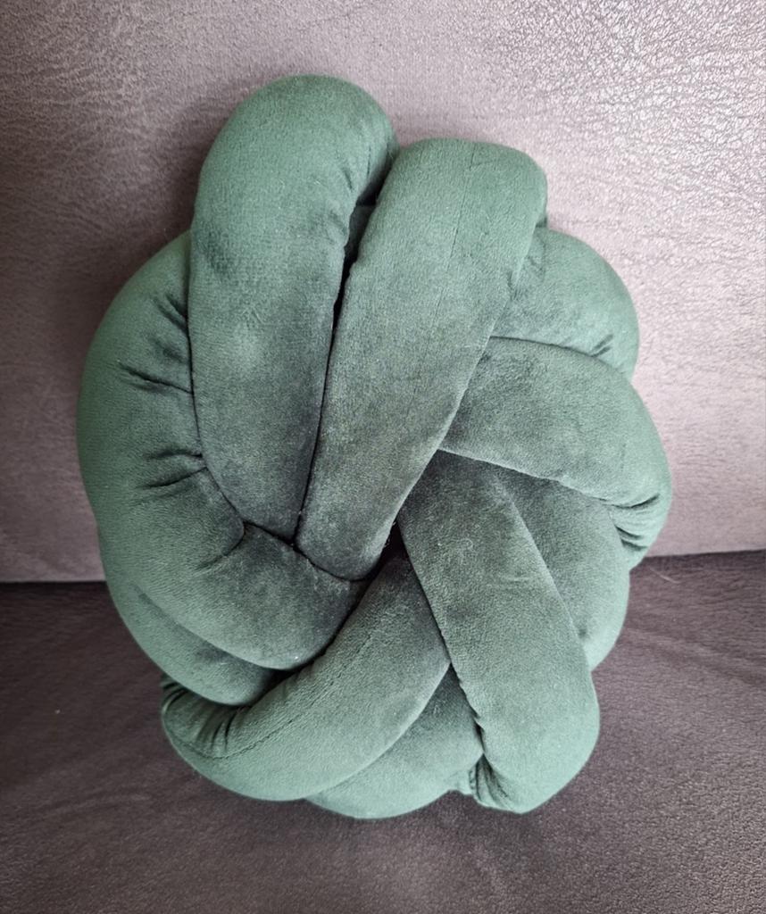 Lontwol knoop decoratie, Ophalen of Verzenden